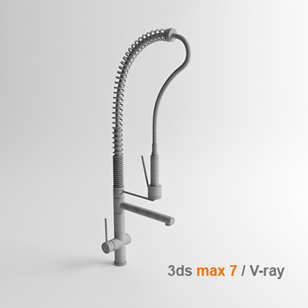 designed italy 3d max - Gessi OXYGEN HI-TECH Professional Tap by lajhar